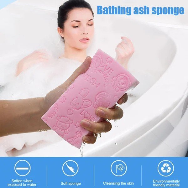 Bath Sponge Body Dead Skin Remover  For Kids And Adults (2 packs)